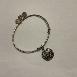 Alex and Ani Silver Tone Aloha Charm Bracelet